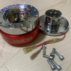 Sparco(red)アルミクイックリリースボスの画像