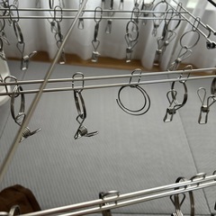 【受け渡し決定】ニトリ　ステンレスピンチハンガー の画像