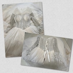 美品　ウェディングドレス　前撮りの画像