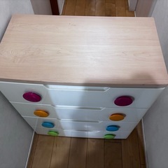 子供用　衣装ケース　4段 の画像
