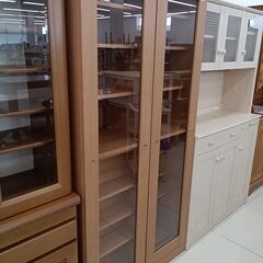 ★リユースのサカイ日立店★HJ7298 家具の大丸 収納棚 ナチュラルブラウン H190×D45×W89.5 クリーニング済み の画像