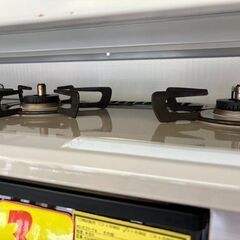 J2013  【リユースのサカイ柏店】Rinnai　リンナイ　都市ガス用 ガステーブル ガスコンロ　 KG34NBL ホーロートップ 片面焼グリル 都市ガス12A・13A用 左強火 2021年製 クリーニング済の画像