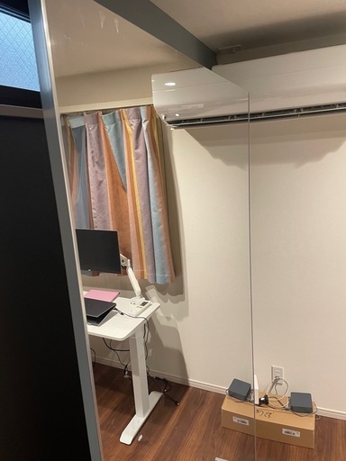 譲り決まりました！割れない安全鏡　フィルムミラー　120×190　ダンス・バレエ練習など