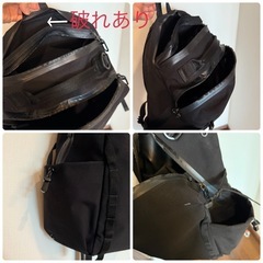 MILESTO LIKID サイドバックルバックパック M ブラックの画像