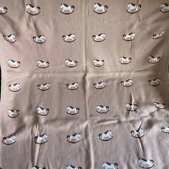 コットン100 お馬さん柄ブランケット　おくるみの画像