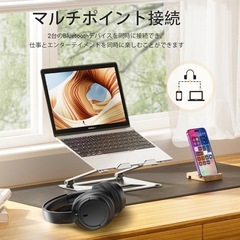 新品未使用 SuperEQワイヤレスヘッドホン最大90時間再生 アイボリー 先着順の画像