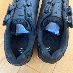 ロードバイク、ビンディングシューズの画像