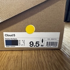 On（オン） Cloud 5 （27.5cm） 箱付き　使用わずかの画像