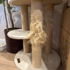 キャットタワースリム使用感あり　お譲りしますの画像