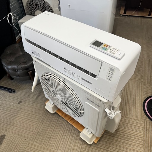 【新品同様‼️】ハイセンス 2023年製 6畳用エアコン エディオンモデル 解凍洗浄 内部クリーン機能100V/2.2kw