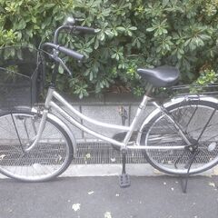整備済み中古自転車　24インチ　税別￥7.980-　軽快車　シルバー803の画像