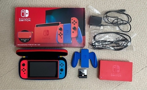 SWITCH 【限定品】　マリオレッド✖️ブルー➕SDカード➕スタンド