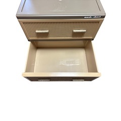 メッシュチェスト3段 収納ケース 衣装ケースの画像