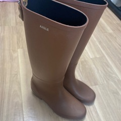 AIGLE（エーグル） レインブーツ ブラウン 38サイズ（約24.0〜24.5cm）の画像