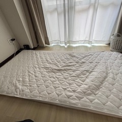 3cmシングルマットレスと敷きパッドの画像