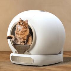 【日本未発売】【新品】【最新型】【着払い郵送可】猫自動トイレ 2025年最新型 全自動 アプリ対応の画像