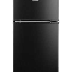 コンフィー(COMFEE’) COMFEE' 冷蔵庫 90L 2ドア 右開き ブラック RCT90BL(E) 耐熱天板の画像