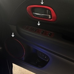最終値下‼️ホンダ★ヴェゼル★レッド★スイッチ/ドア/スピーカーパネル3点セット★半額の5,000円の画像