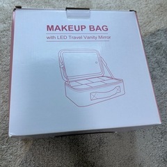 新品！メイクボックス 鏡付き LEDライト付き コスメボックス 3色照明 無段階調光の画像