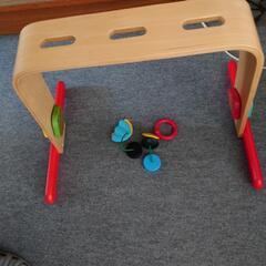 IKEAベビージム木製赤ちゃんおもちゃの画像