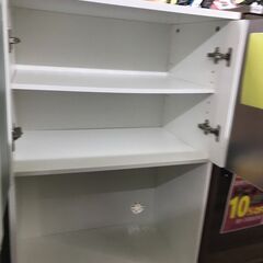 【ジャングルジャングル広陵店】　家具　レンジボード　ハイタイプ　ニトリ　ホワイト　☆ジモティー特別価格☆の画像