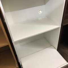 【ジャングルジャングル広陵店】　家具　レンジボード　ハイタイプ　ニトリ　ホワイト　☆ジモティー特別価格☆の画像
