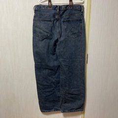 ヴィンテージ加工 ワイドジーンズの画像