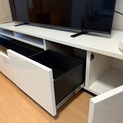 LOWYA ロウヤ テレビ台 幅180cm ホワイトの画像