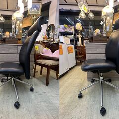 オカムラ VILLAGE オフィスチェア エグゼクティブチェア ■横幅69cm×奥行69cm×高さ113.5～123.5cm■買取帝国 朝霞店 近隣送料無料の画像