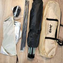 【新品】Jeep テント ワンタッチテント 2～3人用 二重層 設営簡単 uvカット加工（サイズ：210*160*高135cm 天井カバー付き）JP119Yの画像