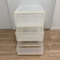 無印良品 ポリプロピレン収納ケース小×３の画像