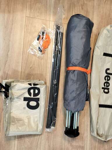 Jeep テント ワンタッチテント 2～3人用　二重層 設営簡単 uvカット加工 新品】Jeep テント ワンタッチテント 2～3人用 二重層 設営簡単