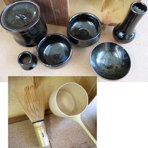 茶道具 桂山窯 茶陶 一式 陶器 桐箱 札幌市北区屯田