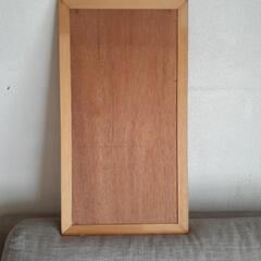 木枠のミラーの画像
