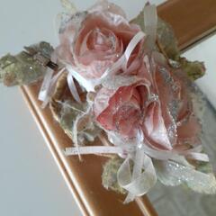 木枠のミラーの画像