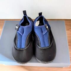 19cm マリンシューズ ネイビーの画像