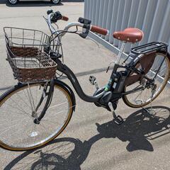 美品、ヤマハ、電動自転車、パス ウィズ デラックス、26インチ、ブラックの画像