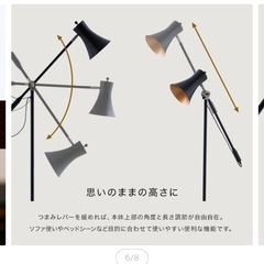 8/12まで！【お譲りします】スタンドライト　照明の画像