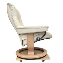 ★定価約35万円!! メイフェア 本革 ストレスレスチェア＆オットマン付き Ekornes エコーネス  M サイズ クラシックベース の画像