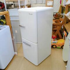 エディオン Gangle 2ドア冷蔵庫 ANG-RE151-A1 149Ｌ 2018年製 ホワイトカラー  動作確認済み【こちらは店舗です。浜村鹿野温泉ICから3分 買取本舗 宮本リサイクル 営業時間9～19時 定休日水曜のみ←連絡できませんm(_ _)m】の画像
