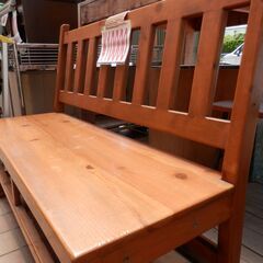 561＞　アンファン　ベンチ　木製の画像