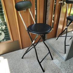 キレイめ  ハイチェアー 降りたたみ式