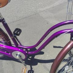 26インチ 🚲 中古 自転車 11,800円 🔑鍵新品 💡ライト付 新規防犯登録料コミ 877の画像