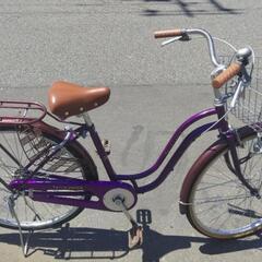 26インチ 🚲 中古 自転車 11,800円 🔑鍵新品 💡ライト付 新規防犯登録料コミ 877の画像