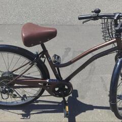 【売約済】26インチ 🚲 中古 自転車 11,800円 🔁6段切替 🔑鍵新品 💡ライト付 新規防犯登録料コミ 878の画像