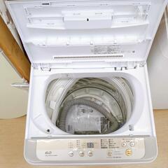 Panasonic 6.0kg 全自動洗濯機 NA-F60B10 2017年製 ヤケがあります。動作確認済み【こちらは店舗です。浜村鹿野温泉ICから3分 買取本舗 宮本リサイクル 営業時間9～19時 定休日水曜のみ←連絡できませんm(_ _)m】の画像