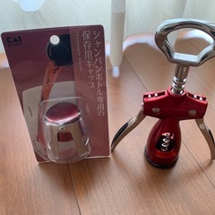 ワインオープナー&シャンパンストッパーの画像