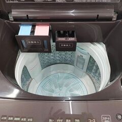 TOSHIBA 洗濯機 10kg 2023年製 ZABOON AW-10DP2 全自動 インバーター 洗剤自動投入 の画像