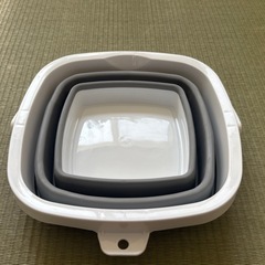 新品　折りたたみバケツの画像