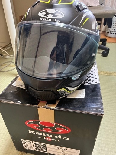 Kabuto フルフェイスヘルメット ブラック/イエローRyujki